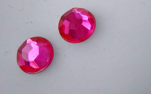 Ohrringe strass glitzer - ohrringe, pink